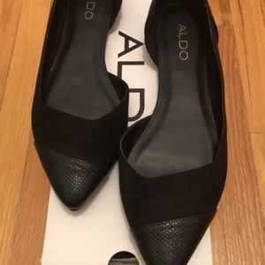 Aldo flat black shoes